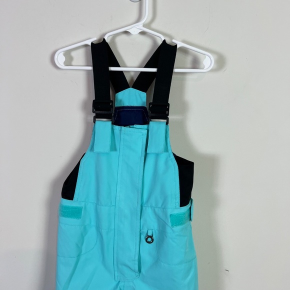Roxy Girls Toddler Blue Insulated Snow Sport Bibs NWOT - Picture 2 of 10